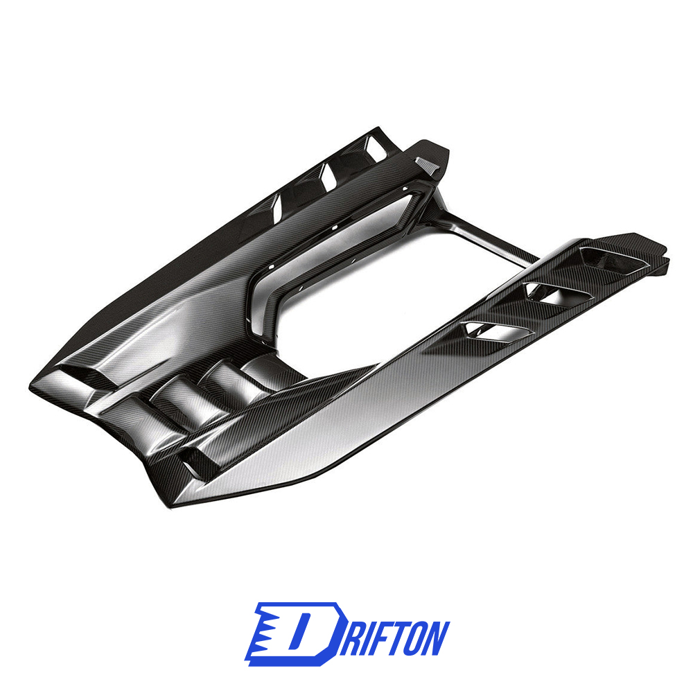 Duke Style Dry Carbon Fiber Rear Engine Cover Lid For Lamborghini Revuelto 2023-ON