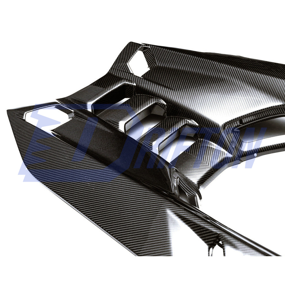 Duke Style Dry Carbon Fiber Rear Engine Cover Lid For Lamborghini Revuelto 2023-ON