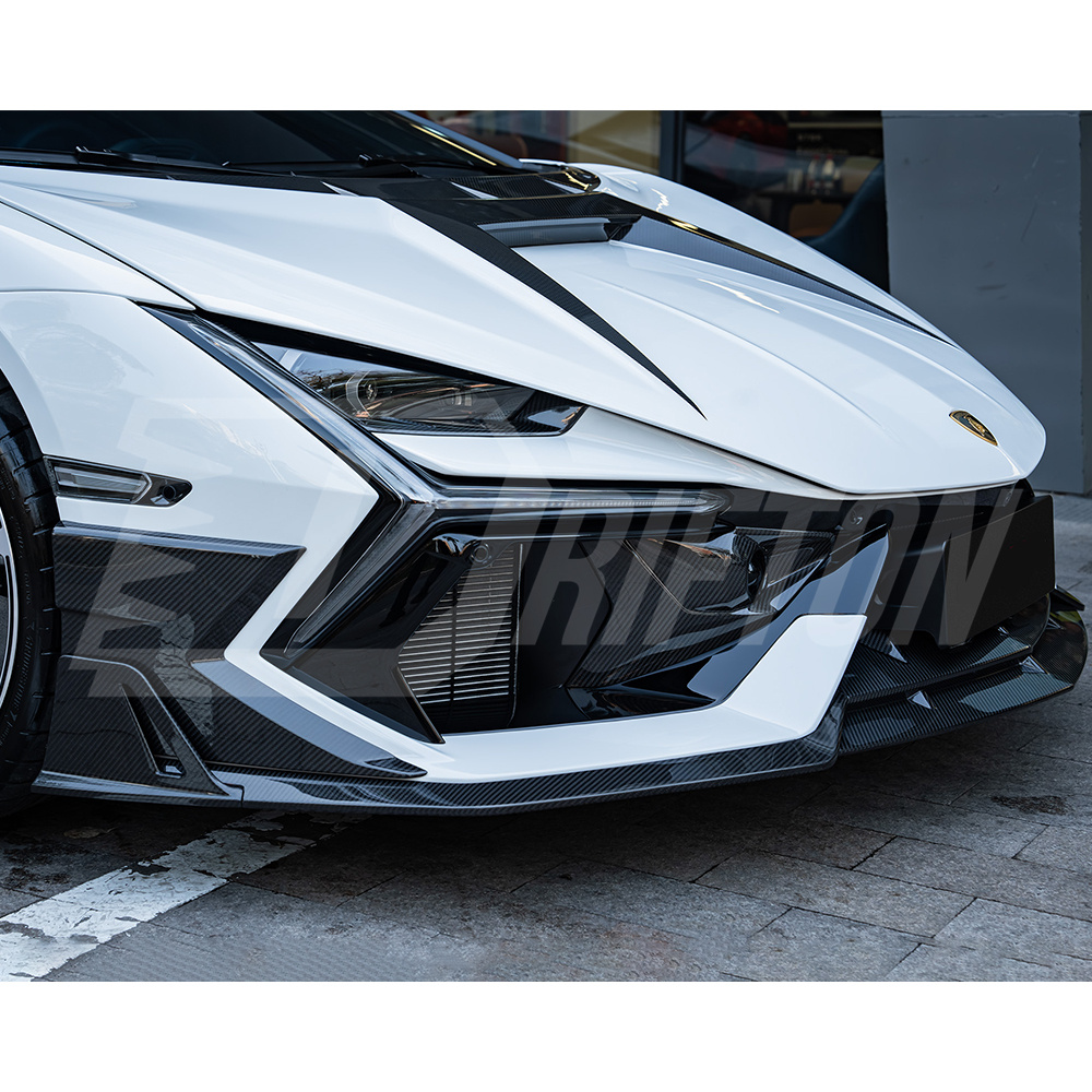 Mansory Style Dry Carbon Fiber Front Canards Side Panels For Lamborghini Revuelto 2023-ON