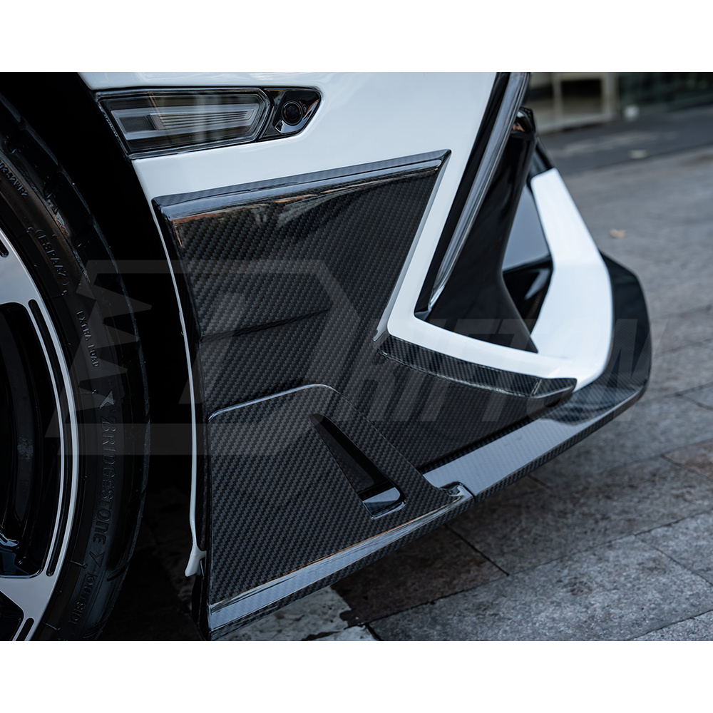 Mansory Style Dry Carbon Fiber Front Canards Side Panels For Lamborghini Revuelto 2023-ON