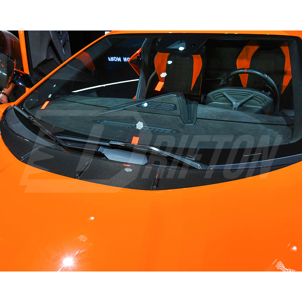 OEM Style Dry Carbon Fiber Hood Vent Cover Trim For Lamborghini Revuelto 2023-ON
