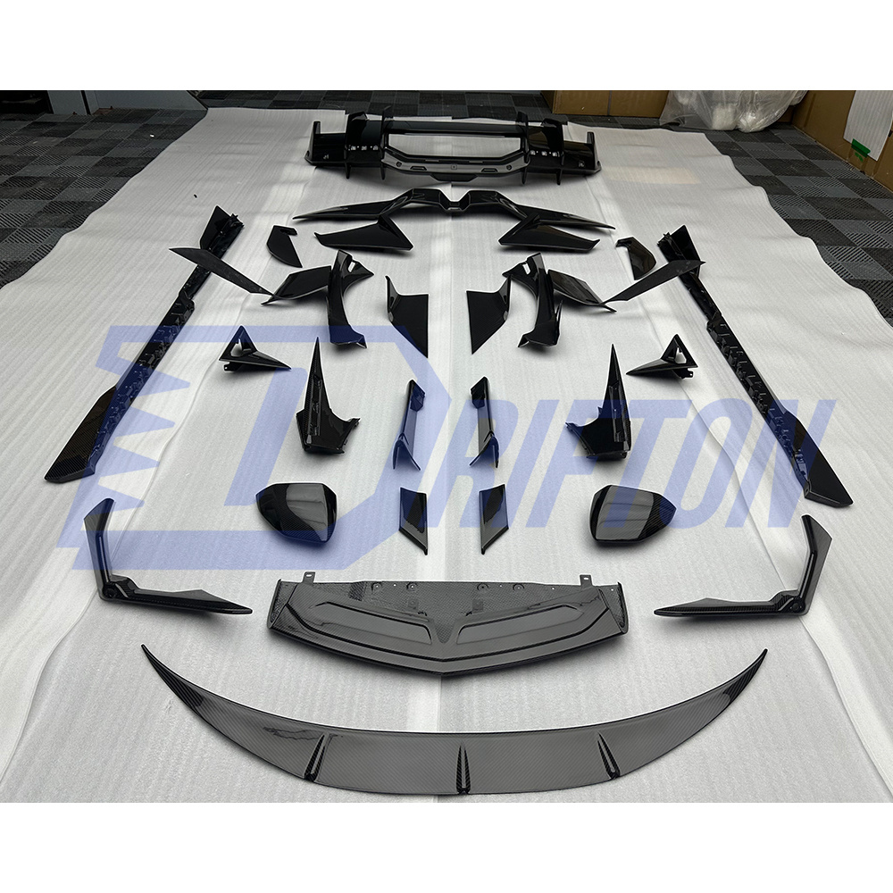 OEM Style Dry Carbon Fiber Hood Vent Cover Trim For Lamborghini Revuelto 2023-ON