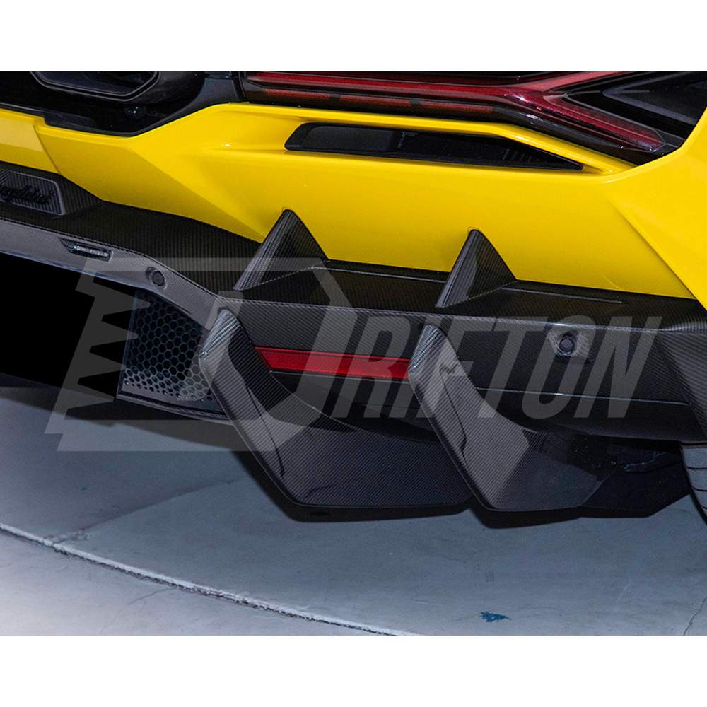 OEM Style Dry Carbon Fiber Rear Diffuser For Lamborghini Revuelto 2023-ON