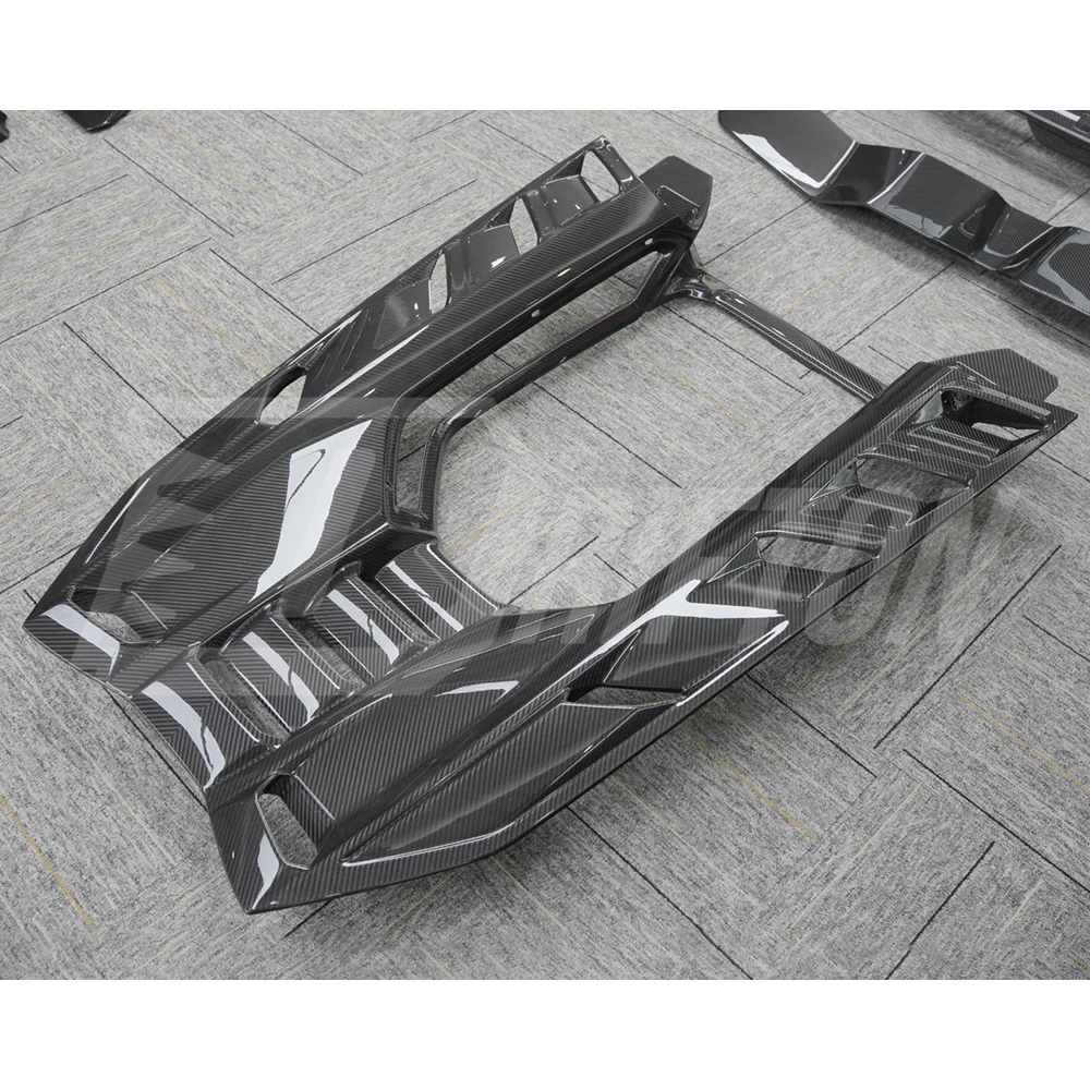 OEM Style Dry Carbon Fiber Rear Engine Lid Cover For Lamborghini Revuelto 2023-ON