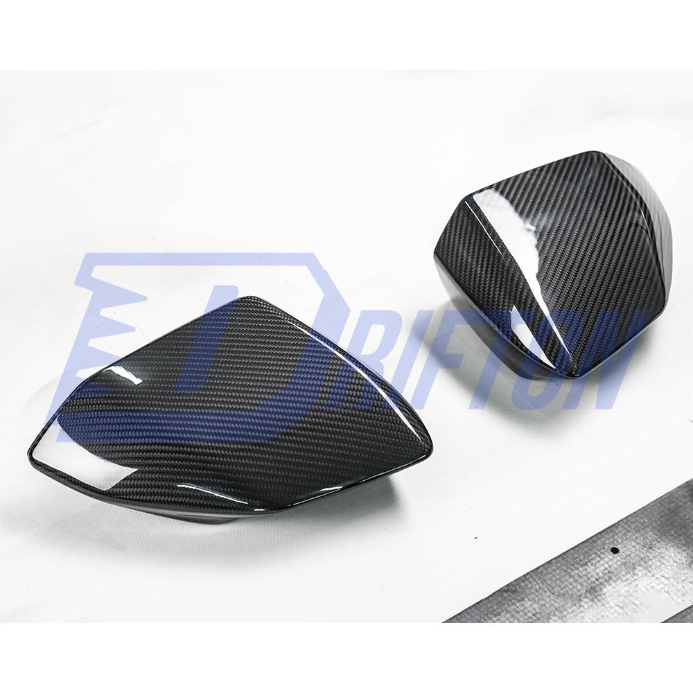 OEM Style Dry Carbon Fiber Side Mirror Cover Caps For Lamborghini Revuelto 2023-ON