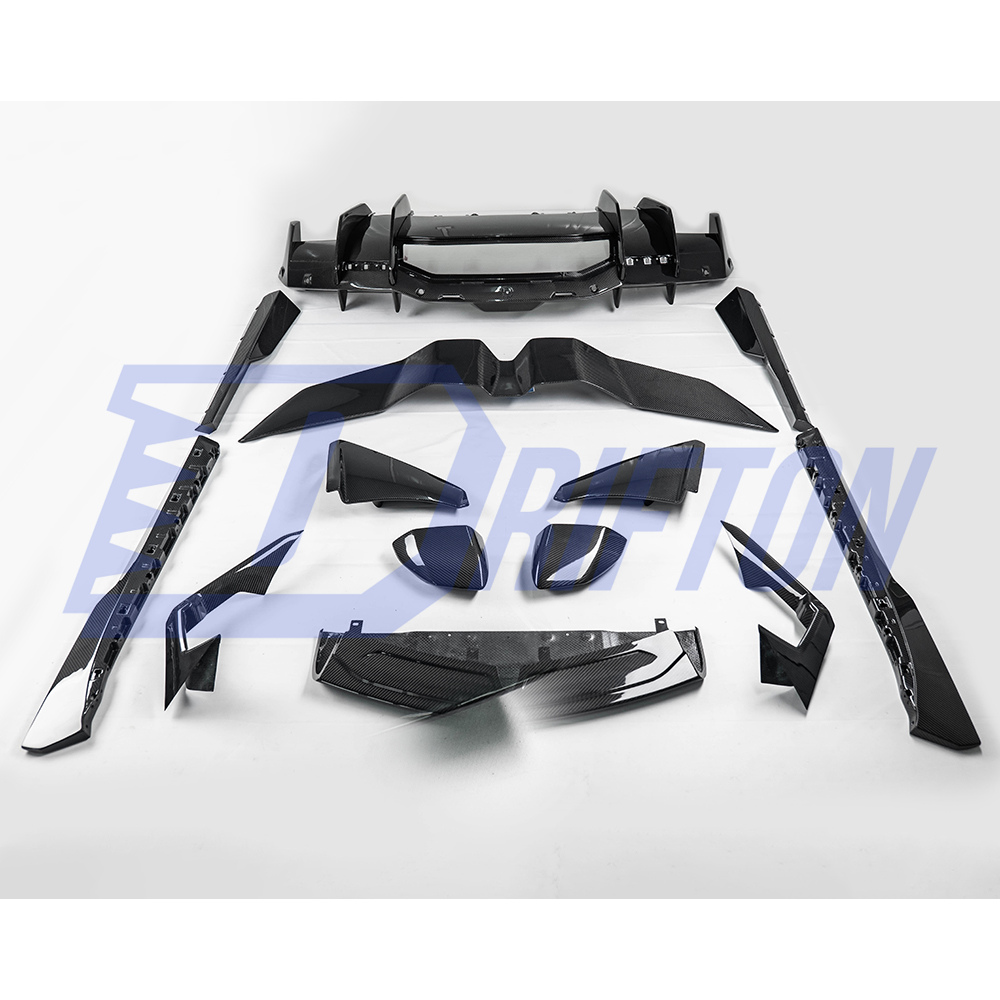 OEM Style Dry Carbon Fiber Side Mirror Cover Caps For Lamborghini Revuelto 2023-ON