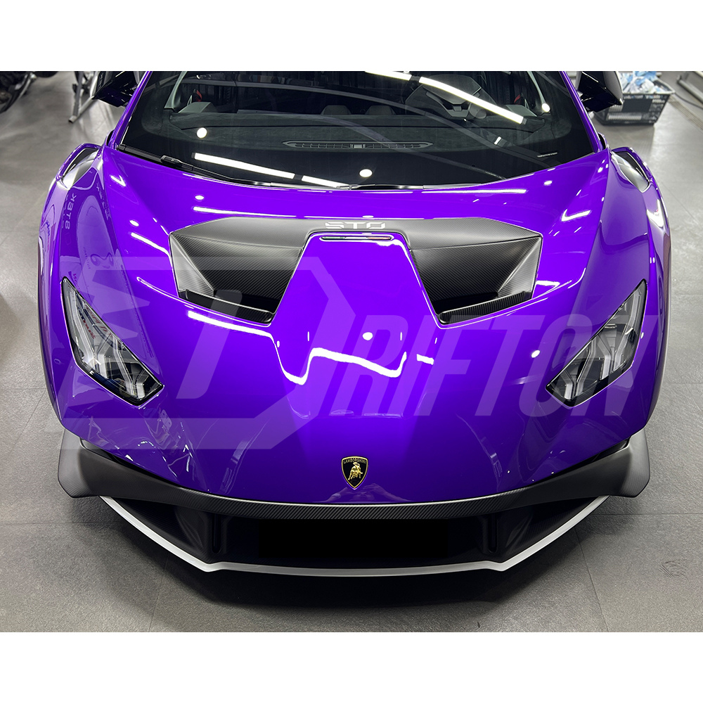OEM Style Dry Carbon Fiber Hood Vents For Lamborghini Huracan STO 2021-2025