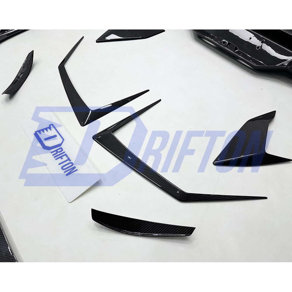 Vorsteiner Style Dry Carbon Fiber Rear Fender Vents Trims For Lamborghini Huracan STO 2021-2025
