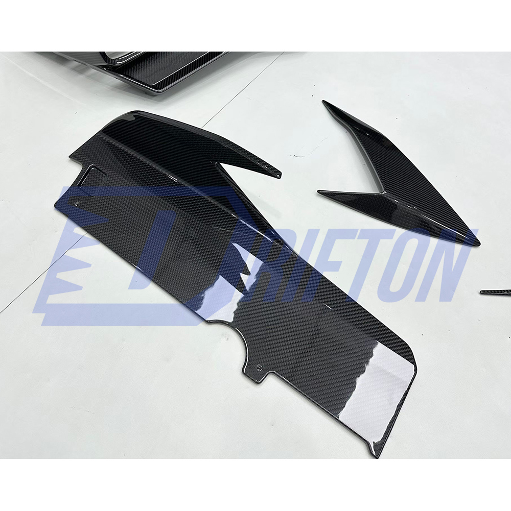 Vorsteiner Style Dry Carbon Fiber Side Skirt Trims For Lamborghini Huracan STO 2021-2025