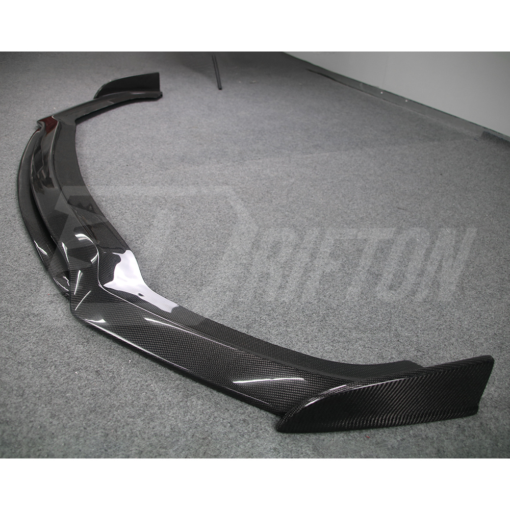 Double Deck Style Carbon Fiber Front Lip For Infiniti Q60 2016-2022