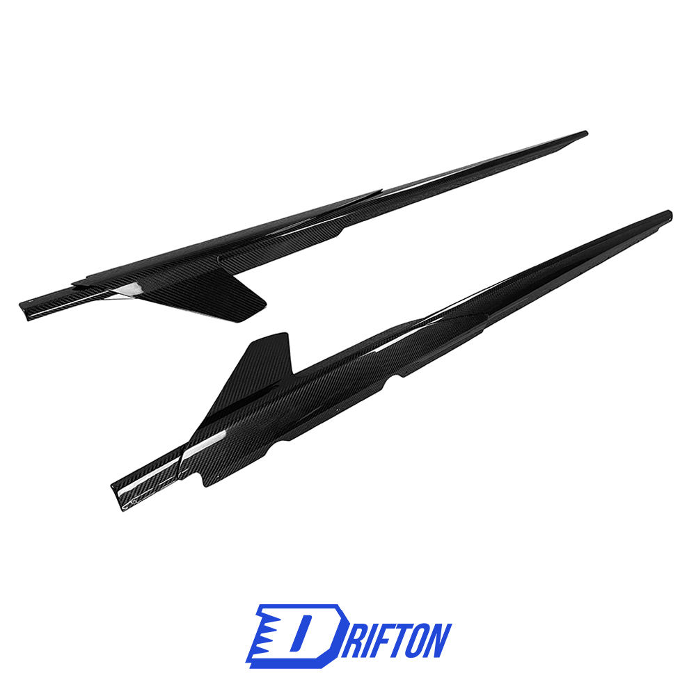 Capristo Style Dry Carbon Fiber Side Skirt For Audi R8 2020-2024