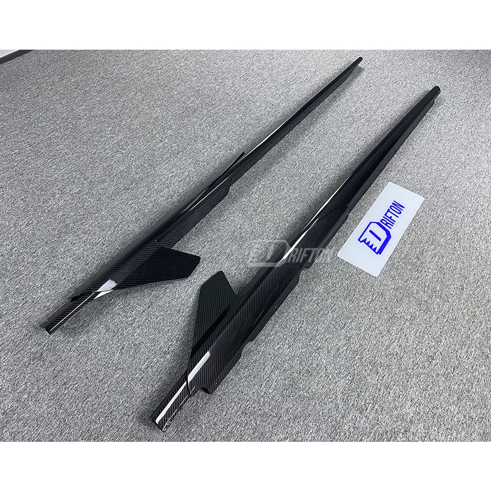 Capristo Style Dry Carbon Fiber Side Skirt For Audi R8 2020-2024