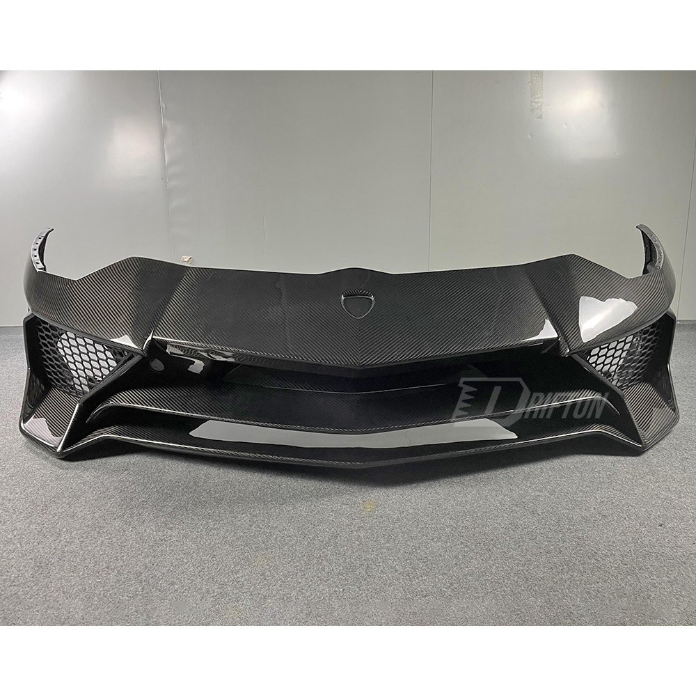 LP750 SV Style Full Exposed Dry Carbon Fiber Front Bumper For Lamborghini Aventador & S & SV LP700 LP740 LP750 2011-2021