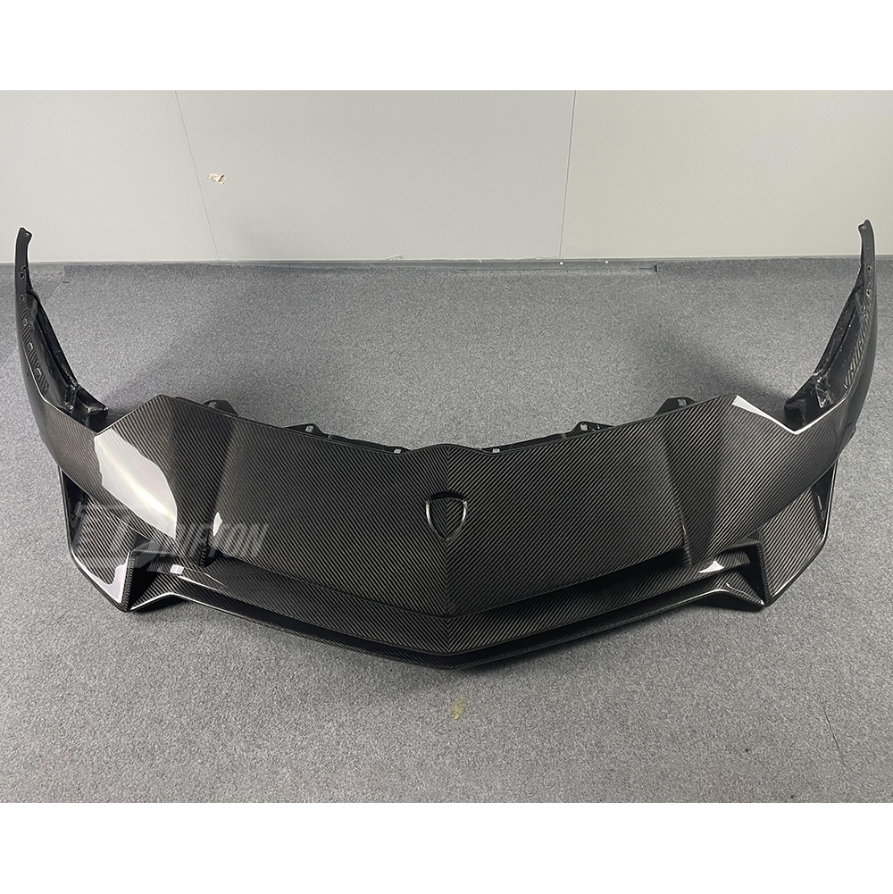 LP750 SV Style Full Exposed Dry Carbon Fiber Front Bumper For Lamborghini Aventador & S & SV LP700 LP740 LP750 2011-2021