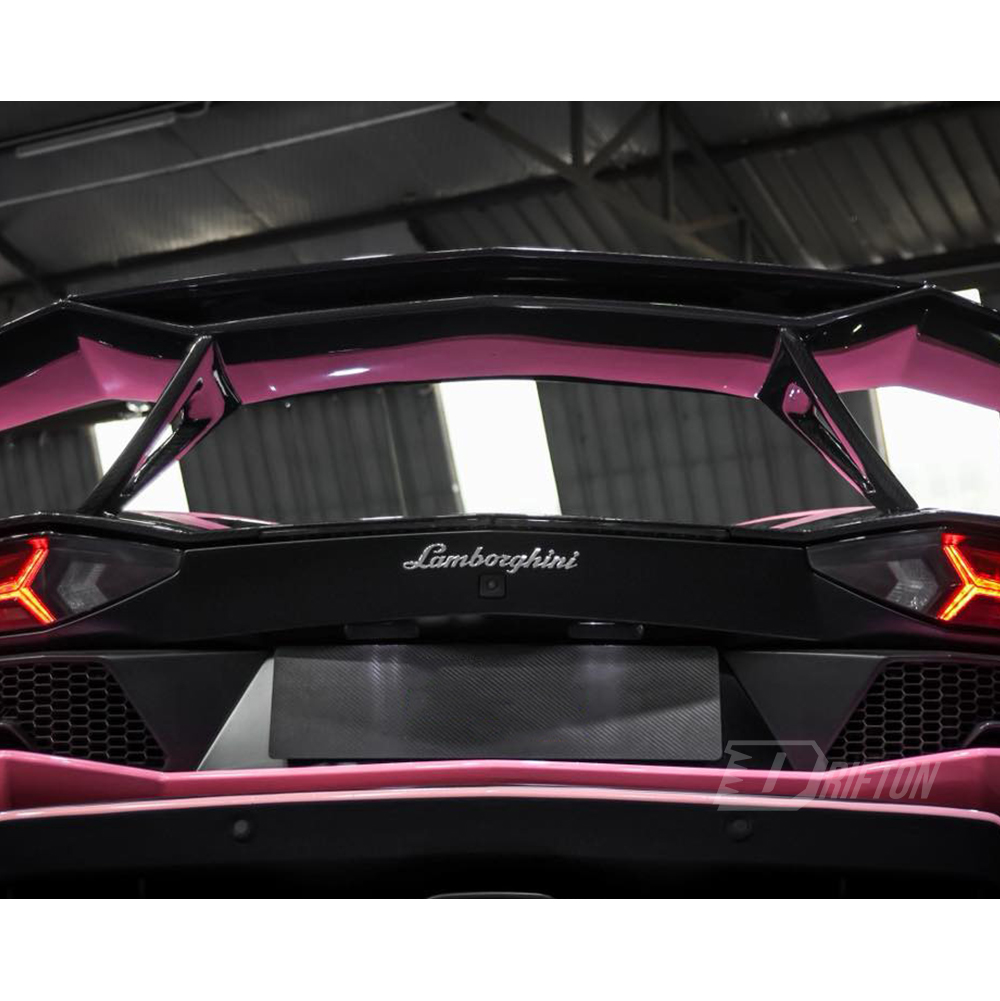 Novitec Style Dry Carbon Fiber Rear Spoiler Wing With Base Lid For Lamborghini Aventador & S & SV LP700 LP740 LP750 2011-2021