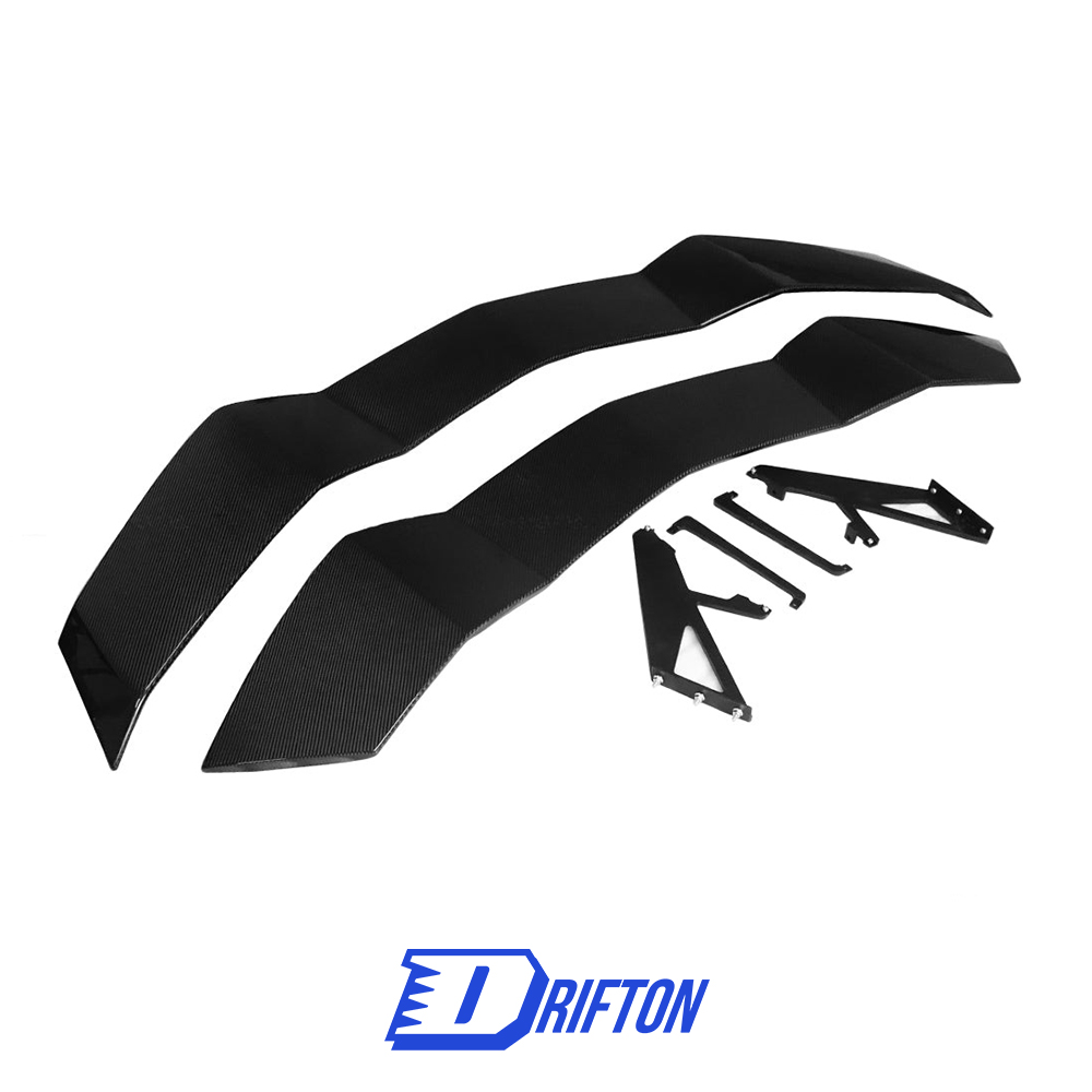 RevoZport Style Dry Carbon Fiber Rear Spoiler Wing For Lamborghini Aventador & S & SV LP700 LP740 LP750 2011-2021