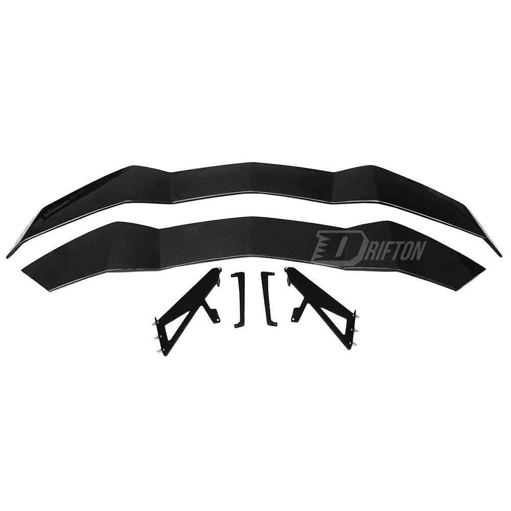RevoZport Style Dry Carbon Fiber Rear Spoiler Wing For Lamborghini Aventador & S & SV LP700 LP740 LP750 2011-2021