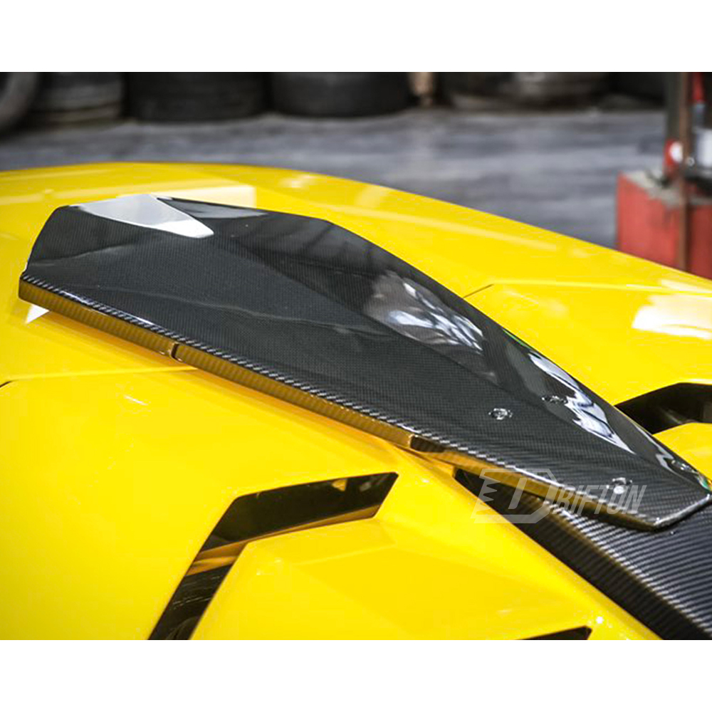 1016 Sytle Dry Carbon Fiber Roof Vent Air Scoops For Lamborghini Aventador SVJ LP770 2018-2021