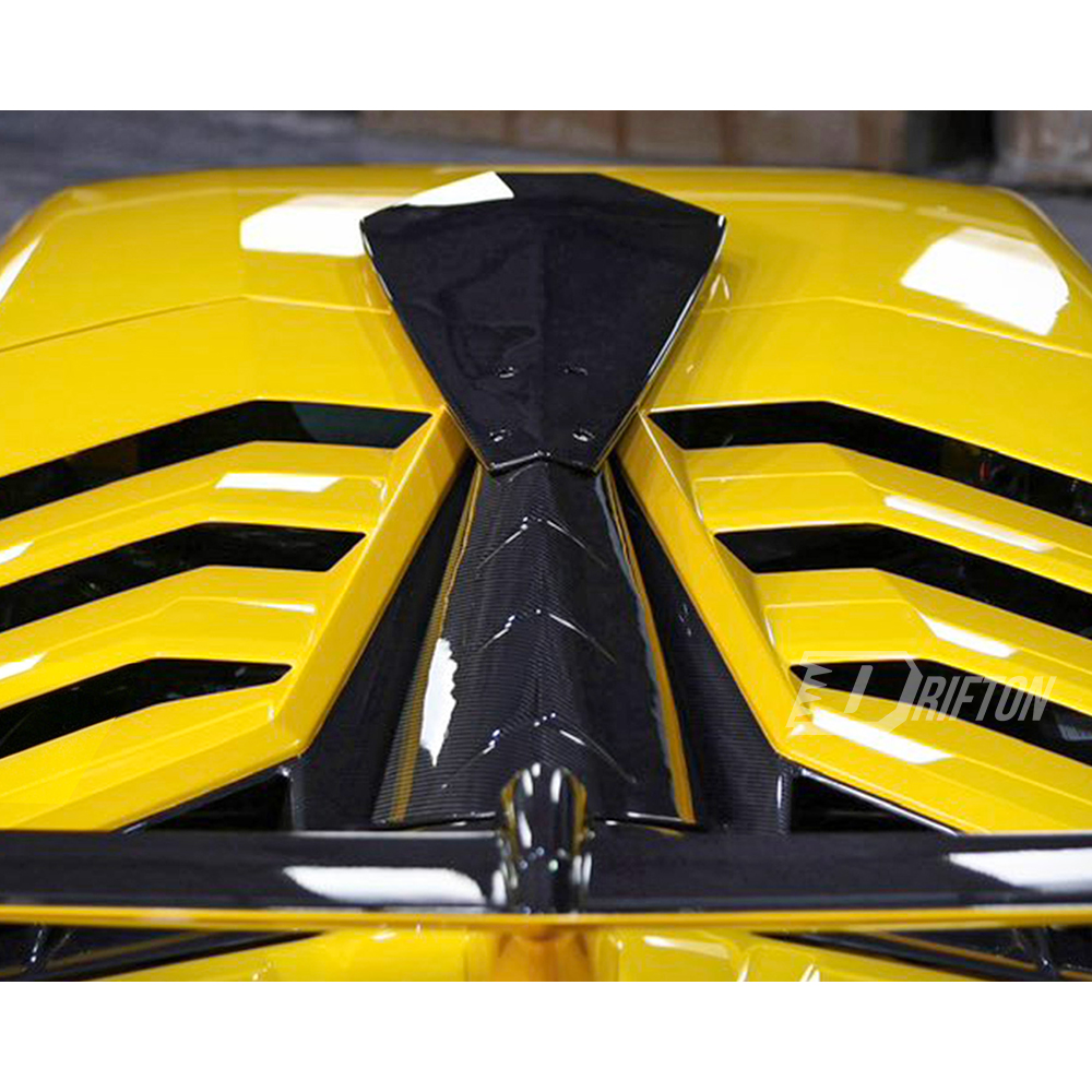 1016 Sytle Dry Carbon Fiber Roof Vent Air Scoops For Lamborghini Aventador SVJ LP770 2018-2021