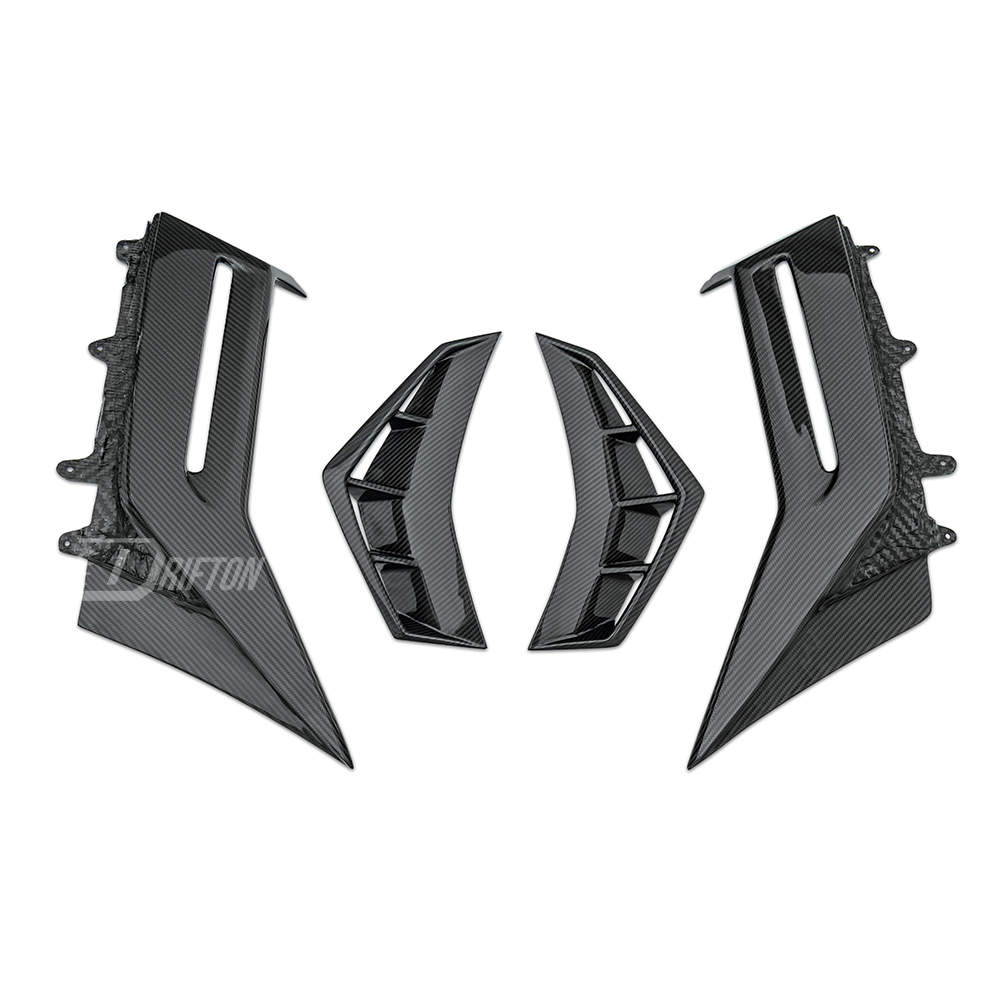 CMST Sytle Dry Carbon Fiber Side Rear Vents Trim For Lamborghini Aventador LP700 2011-2015