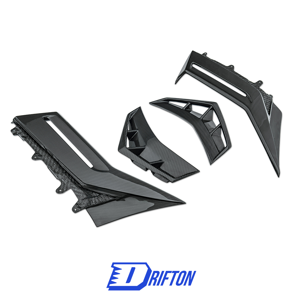 CMST Sytle Dry Carbon Fiber Side Rear Vents Trim For Lamborghini Aventador LP700 2011-2015