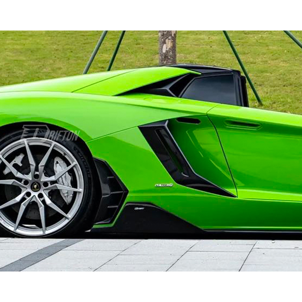 CMST Sytle Dry Carbon Fiber Side Rear Vents Trim For Lamborghini Aventador LP700 2011-2015