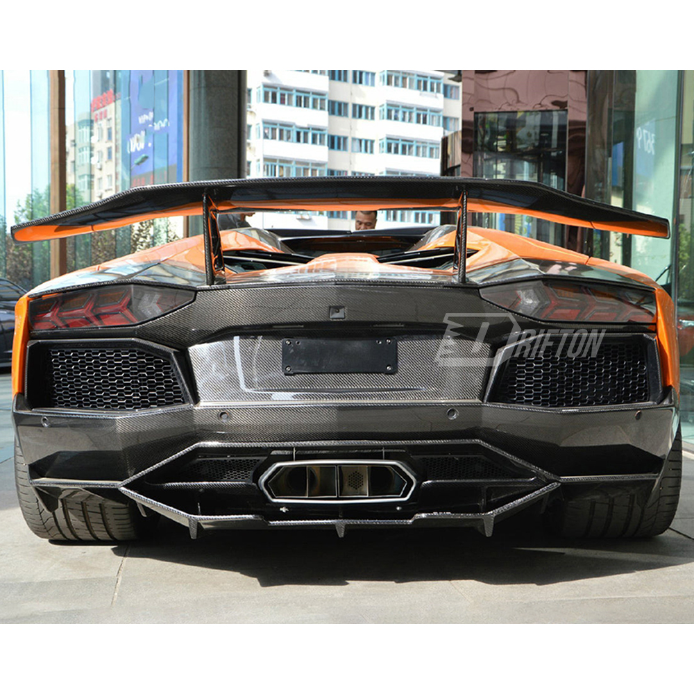 DMC Style Dry Carbon Fiber Rear Diffuser For Lamborghini Aventador LP700 2011-2015