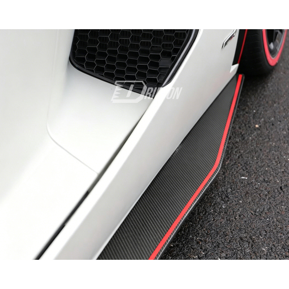 Dry Carbon Fiber Side Skirt Extension Panels For Lamborghini Aventador LP700 2011-2015