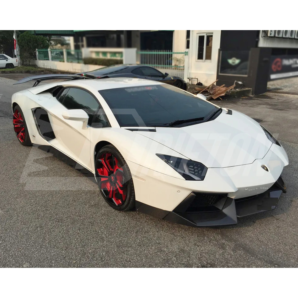 Novitec Style Dry Carbon Fiber Front Side Splitter For Lamborghini Aventador LP700 2011-2015