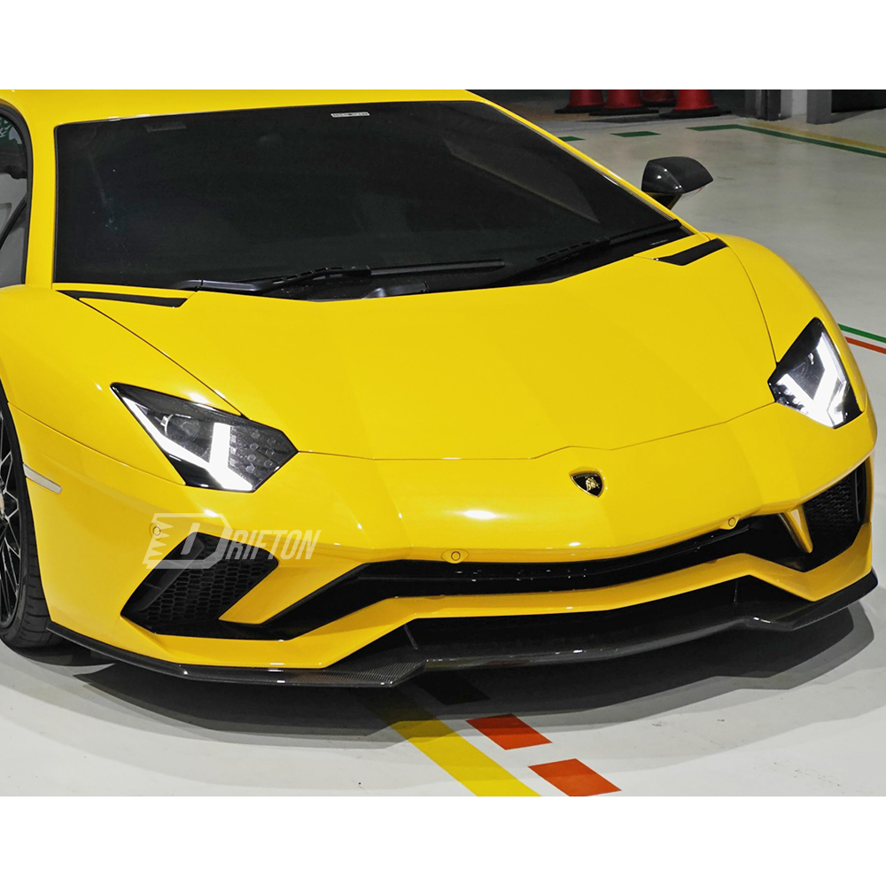 OEM Style Dry Carbon Fiber Front Lip For Lamborghini Aventador S LP740 2016-2021