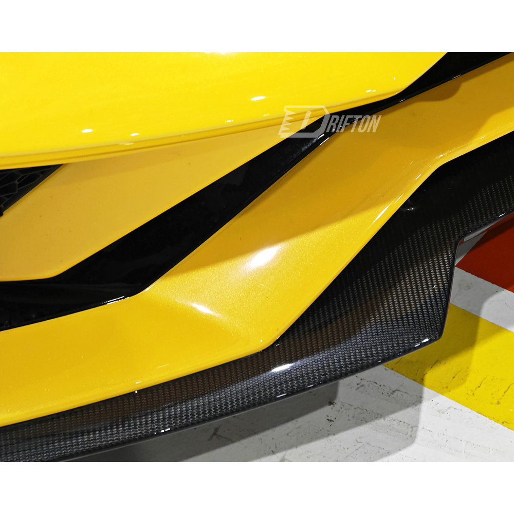 OEM Style Dry Carbon Fiber Front Lip For Lamborghini Aventador S LP740 2016-2021