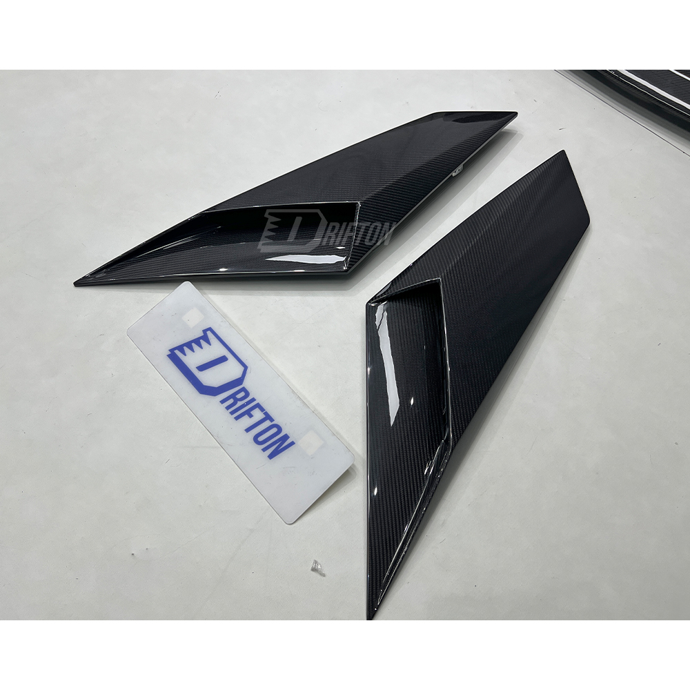 OEM Style Dry Carbon Fiber Rear Engine Side Vents Air Scoop For Lamborghini Aventador S LP740 2016-2021