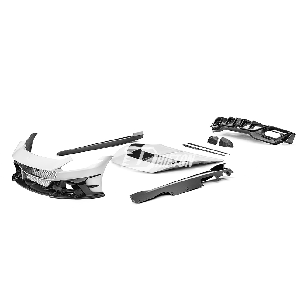 Mansory Style Partial Exposed Dry Carbon Fiber Front Bumper For Ferrari Roma 2020-2025