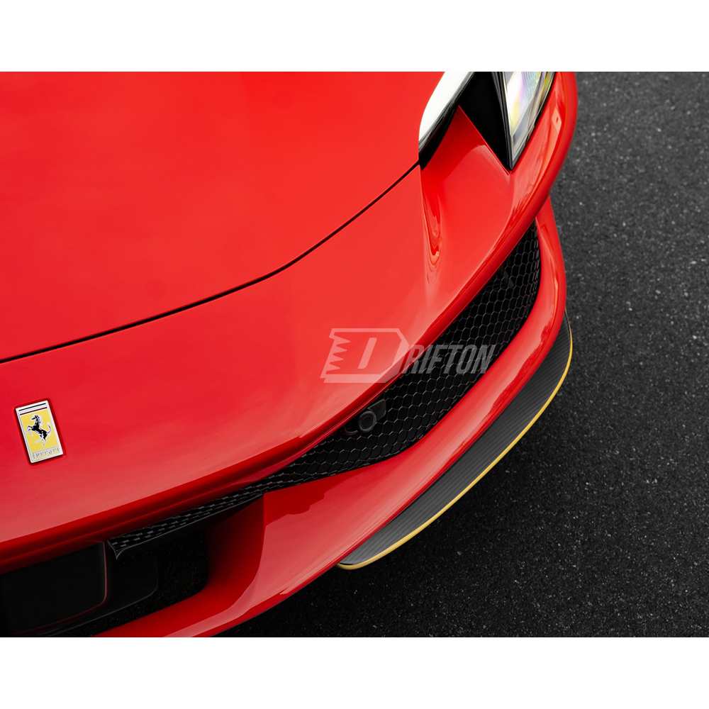 Novitec Style Dry Carbon Fiber Front Splitters Lip For Ferrari 296 GTB & GTS 2021-2025
