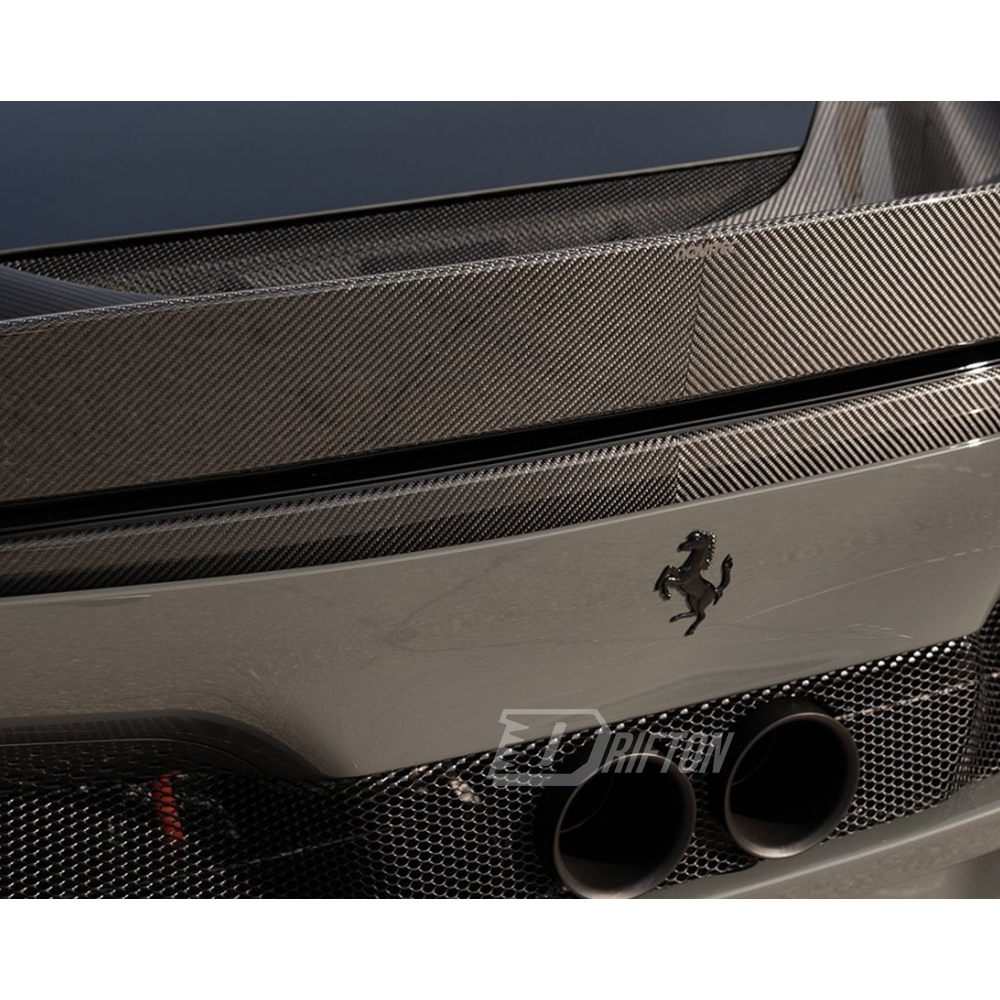 Novitec Style Dry Carbon Fiber Rear Spoiler Lower Lid For Ferrari 296 GTB & GTS 2021-2025