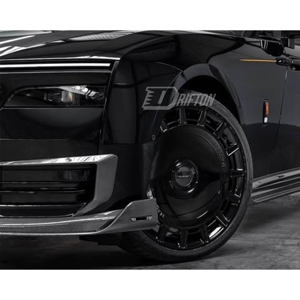 Mansory Style Dry Carbon Fiber Front Bumper Canards For Rolls Royce Spectre