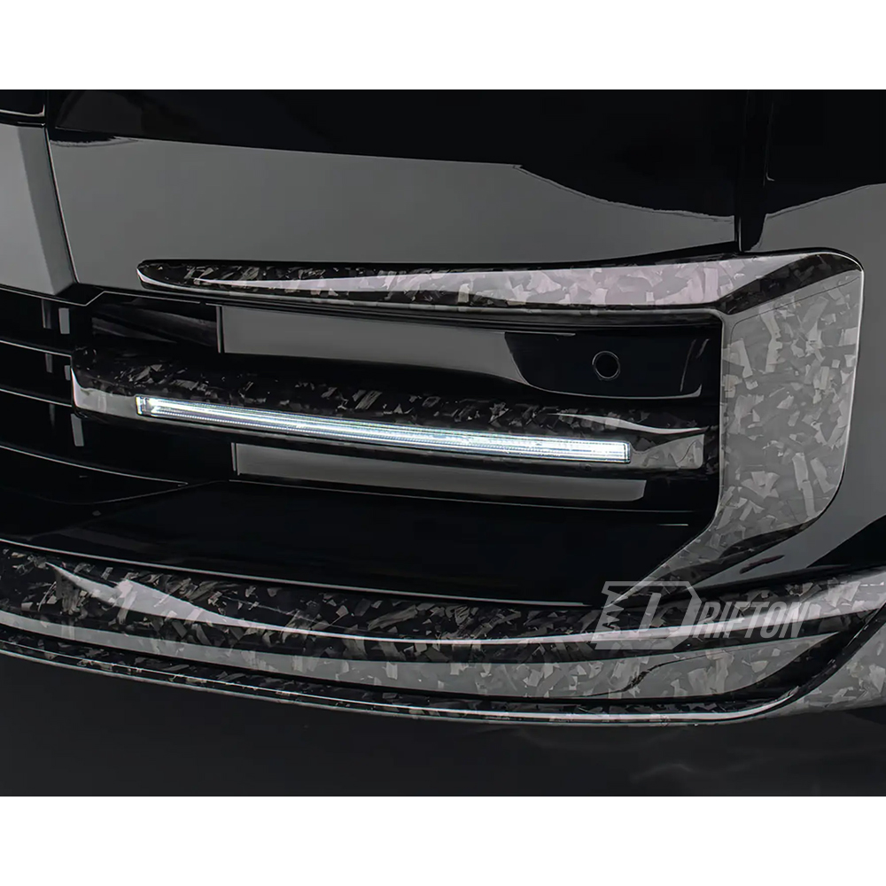 Mansory Style Dry Carbon Fiber Front DRL Daytime Running Lights Set For Rolls Royce Spectre