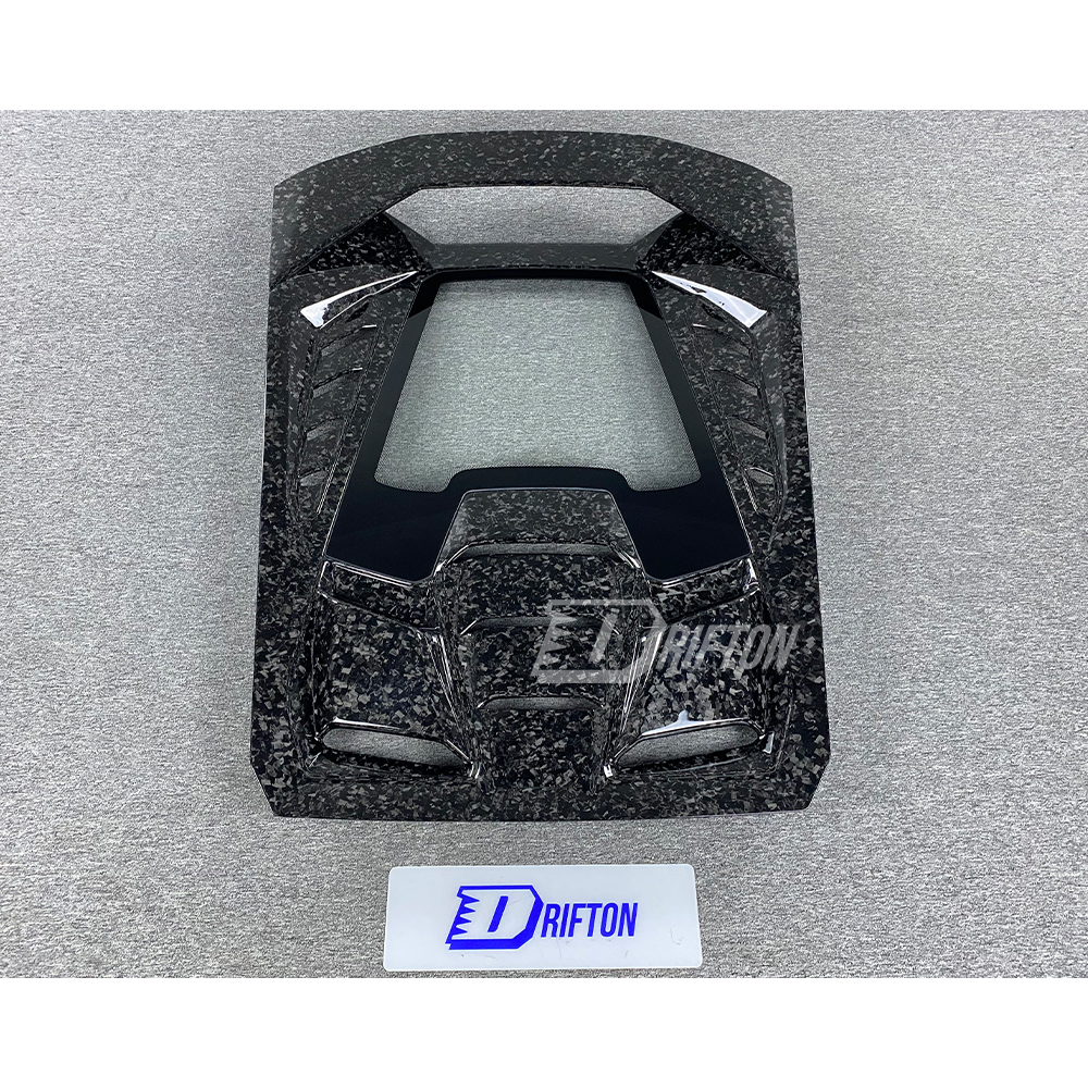 Tecnica Style Dry Forged Carbon Fiber Rear Engine Cover For Lamborghini Huracan LP610 & LP580 & EVO & Tecnica 2014-2025