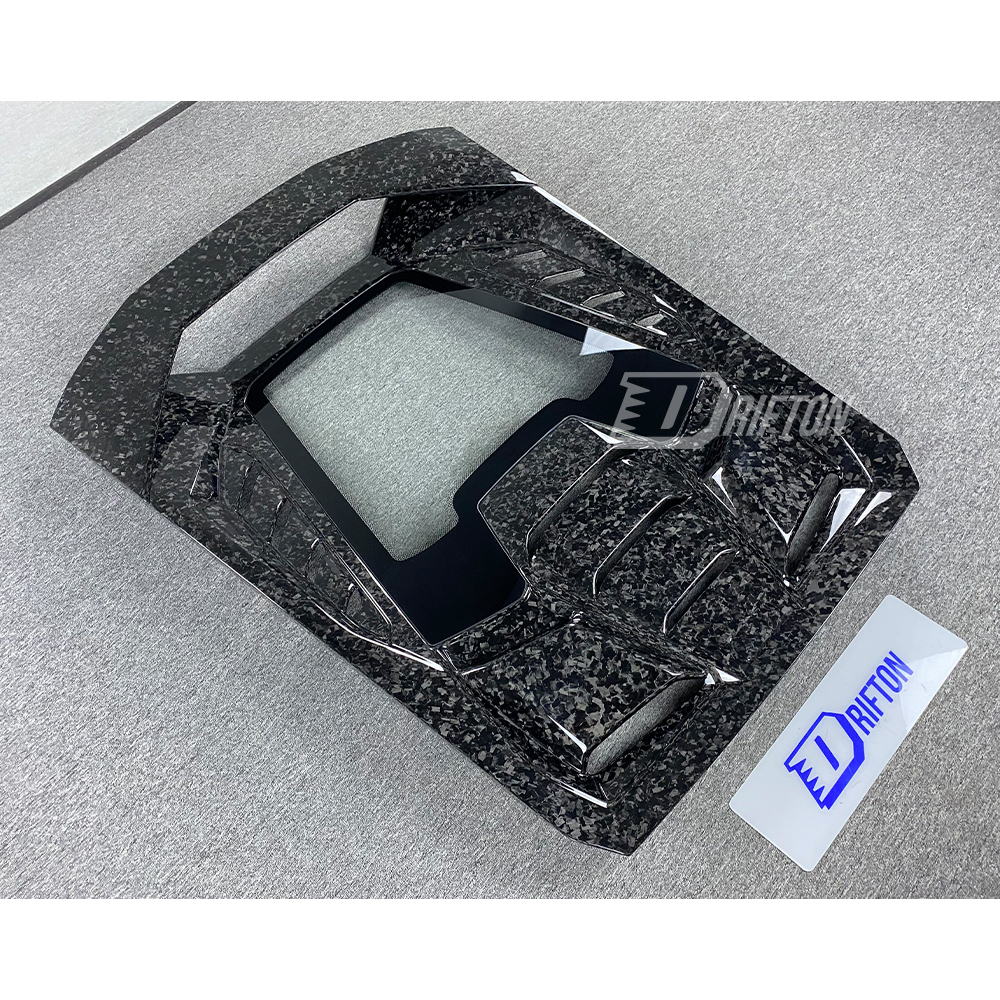 Tecnica Style Dry Forged Carbon Fiber Rear Engine Cover For Lamborghini Huracan LP610 & LP580 & EVO & Tecnica 2014-2025