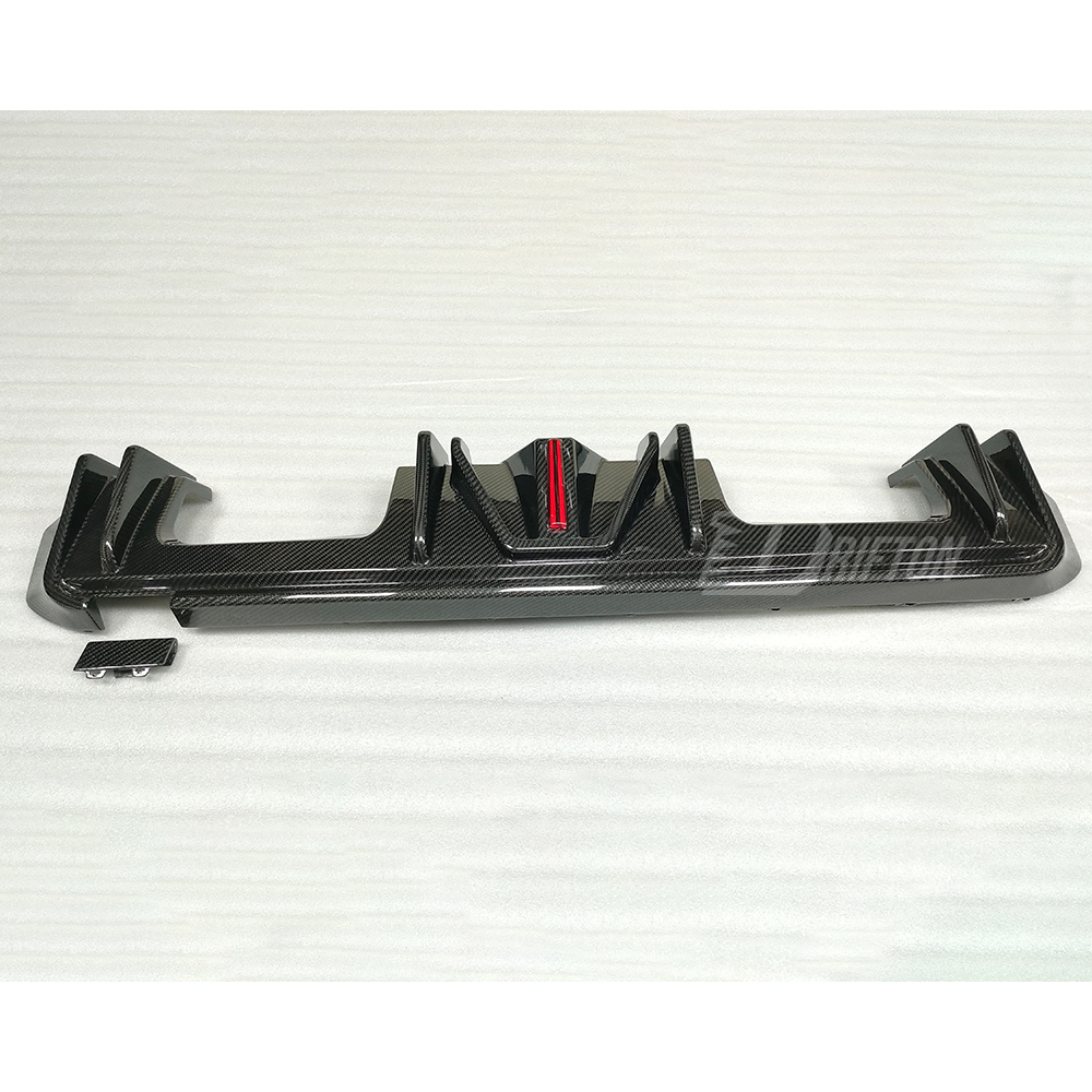 3D Brakelight Style Dry Carbon Fiber Rear Diffuser For BMW G80 G81 M3 G82 G83 M4 2020-2024