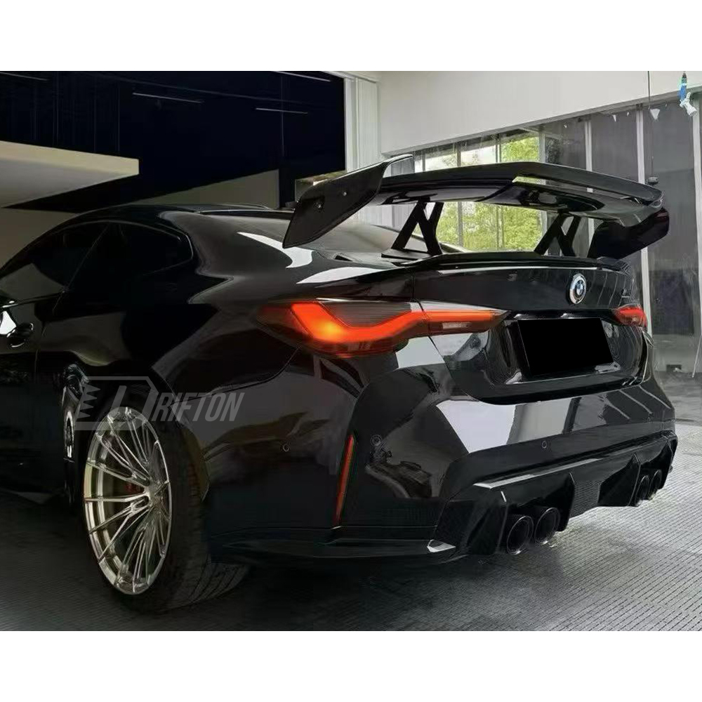 Adro V3 Style Dry Carbon Fiber Rear Spoiler GT Wing For BMW G82 M4 2020-2024
