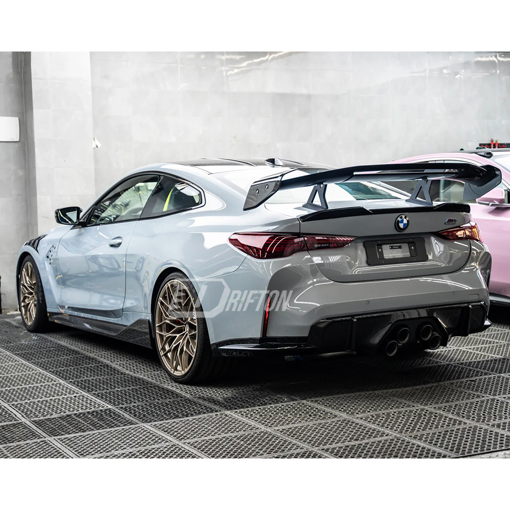 Adro V3 Style Dry Carbon Fiber Rear Spoiler GT Wing For BMW G82 M4 2020-2024