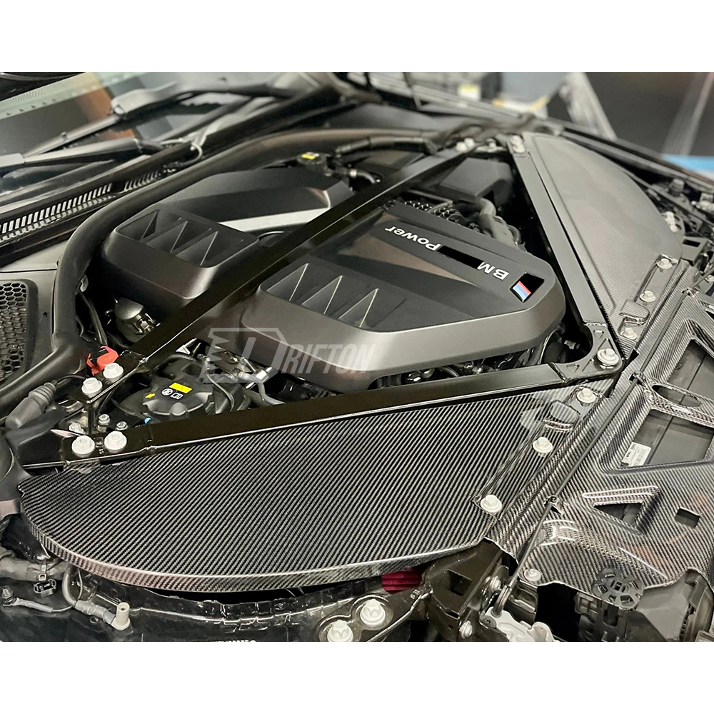 Dry Carbon Fiber Engine Bay Air Intake Panel Cover For BMW G80 G81 M3 G82 G83 M4 2020-2024
