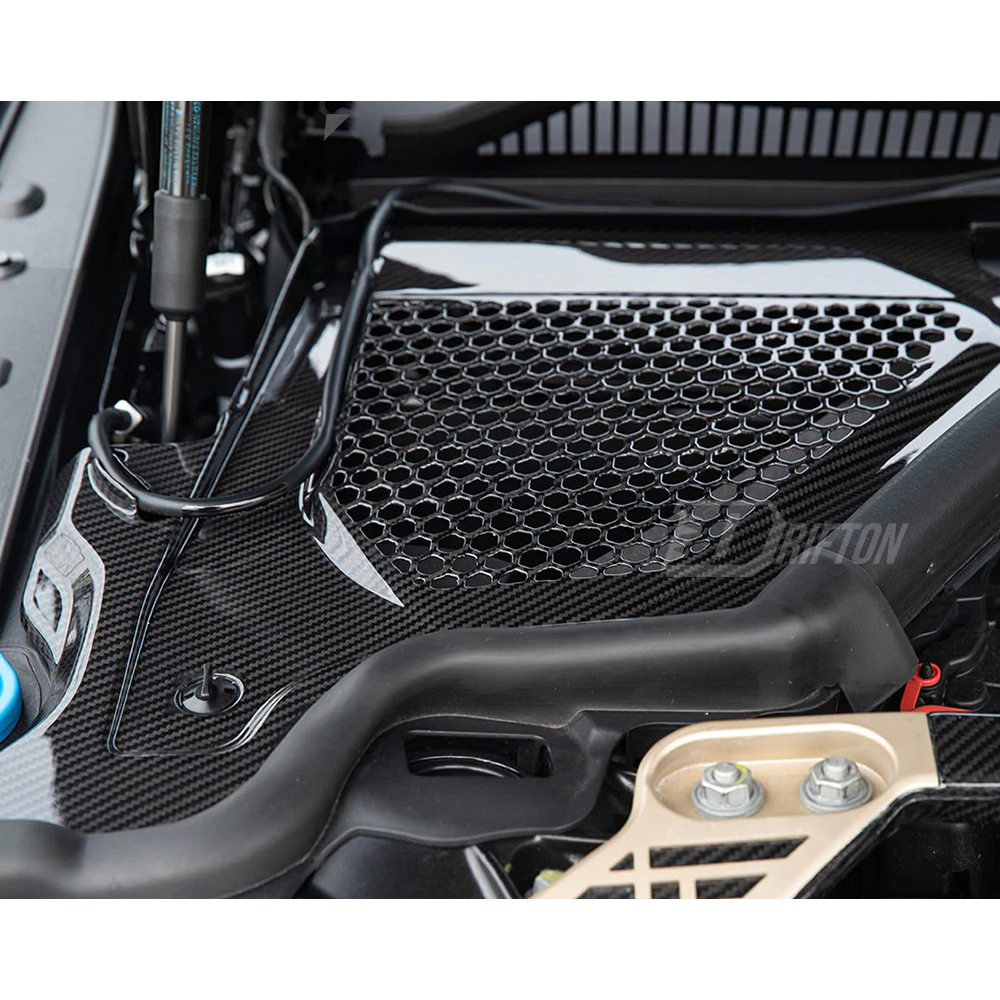 Dry Carbon Fiber Engine Bay Cowl Panel Top Grill Cover For BMW G80 G81 M3 G82 G83 M4 2020-2024