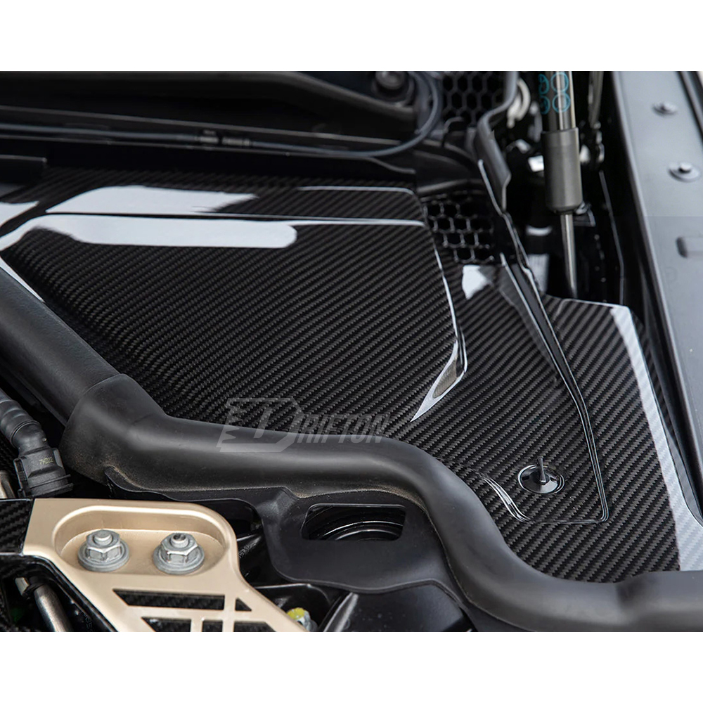 Dry Carbon Fiber Engine Bay Cowl Panel Top Grill Cover For BMW G80 G81 M3 G82 G83 M4 2020-2024