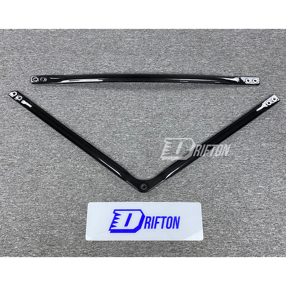 Dry Carbon Fiber Engine Bay Strut Bar Brace Set For BMW G80 G81 M3 G82 G83 M4 2020-2024