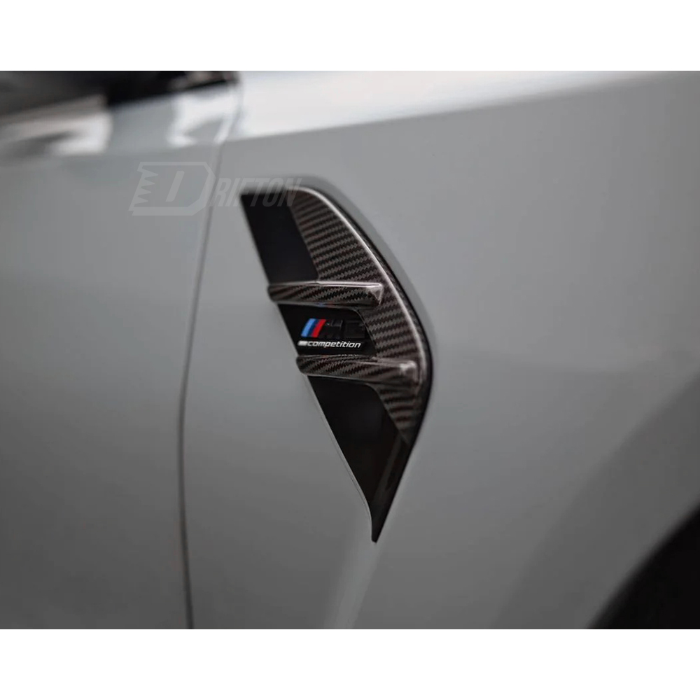 OEM Style Dry Carbon Fiber Fender Vent Trim For BMW G80 M3 2020-2024