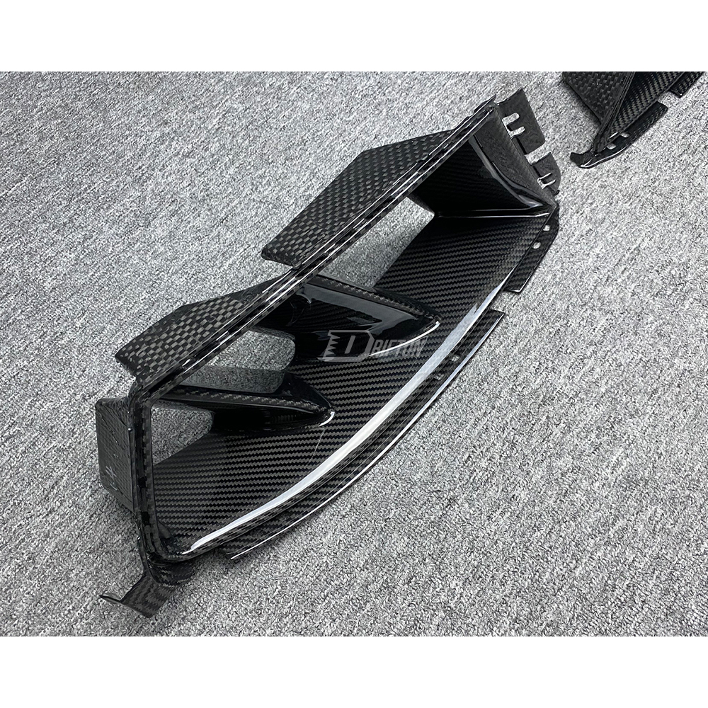 R44 MHC Style Dry Carbon Fiber Front Bumper Air Vents Ducts Scoops For BMW G80 G81 M3 G82 G83 M4 2020-2024