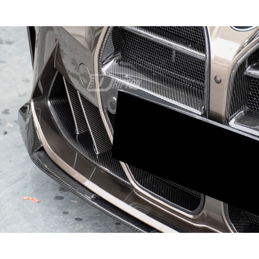R44 MHC Style Dry Carbon Fiber Front Bumper Air Vents Ducts Scoops For BMW G80 G81 M3 G82 G83 M4 2020-2024