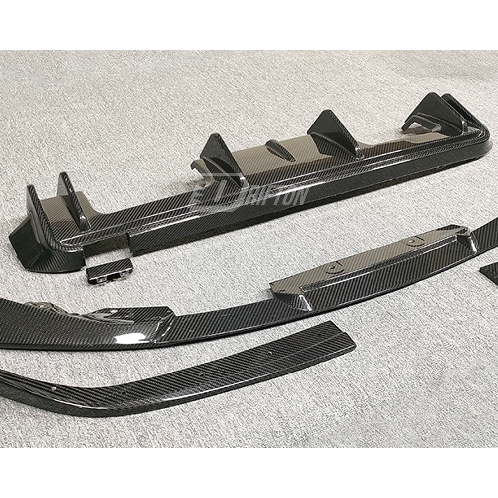 3D Style Dry Carbon Fiber Rear Diffuser For BMW G80 G81 M3 G82 G83 M4 2020-2024